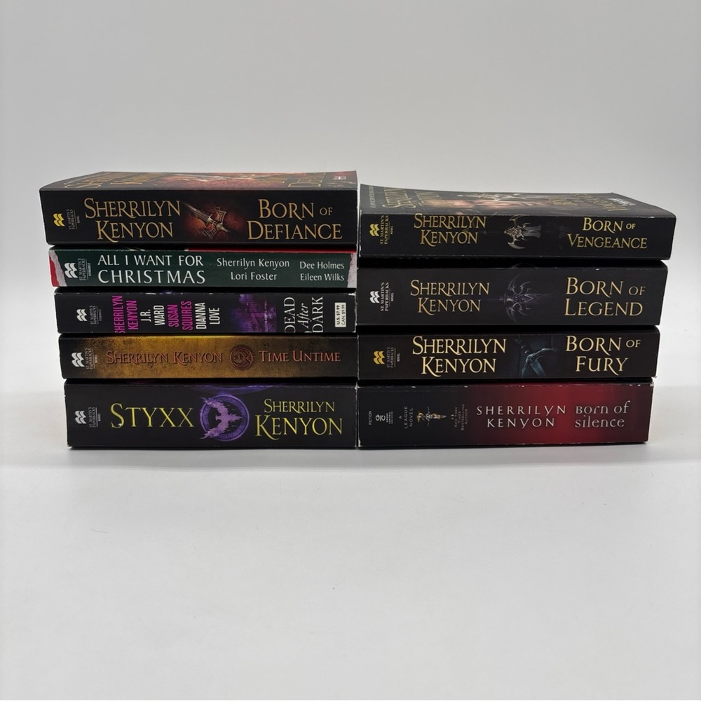 Lot of 9 Sherrilyn Kenyon Paperback Book Bundle - Various Titles & Series